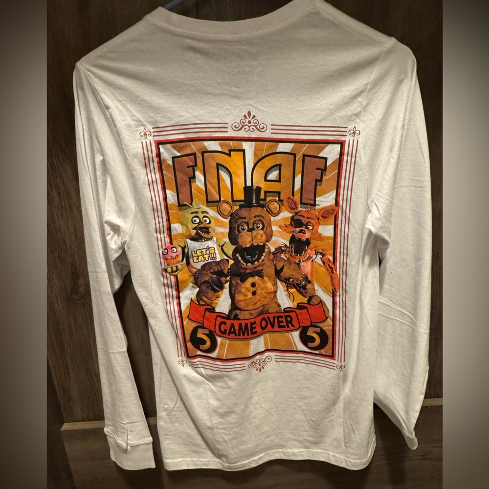NWOT FNAF Graphic Long Sleeve Shirt Men’s size small